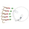 ZEBCOEU #2 Herring Rig 5 Mainline Ø: 040mm Head: UV orange pearls: luminous green