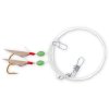 ZEBCOEU #8 Herring Rig 2 Mainline Ø: 040mm Head: UV orange pearls: luminous green