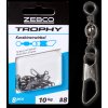 ZEBCOEU S: 4 L: 48mm Trophy Snap-link Swivel 16kg 8 pcs