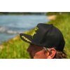 black cat siltovka black flat peak cap
