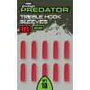 FOX RAGE PREDATOR Red Treble Hook Sleeves (Variant Fox Rage Predator Red Treble Hook Sleeves x Medium)