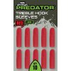 FOX RAGE PREDATOR Red Treble Hook Sleeves (Variant Fox Rage Predator Red Treble Hook Sleeves x Medium)