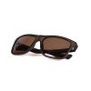 csn055 fox avius sunglasses trans khaki frame brown lens angle