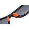 csn054 fox collection sunglasses black and orange grey lens nose pads