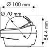 PLASTIMO MINI BINNACLE OFFSHORE 75 KOMPASY (Varianta BLACK COMPASS FOR HORIZONTAL SURFACE)