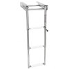 TELESKOPICKÉ REBRÍKY Z NEHRDZAVEJÚCEJ OCELE (Varianta STEP LADDER 3 STEPS MM.875/380X295)