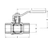 GUĽOVÝ KOHÚT INOX (Varianta BALL VALVE 3/8)