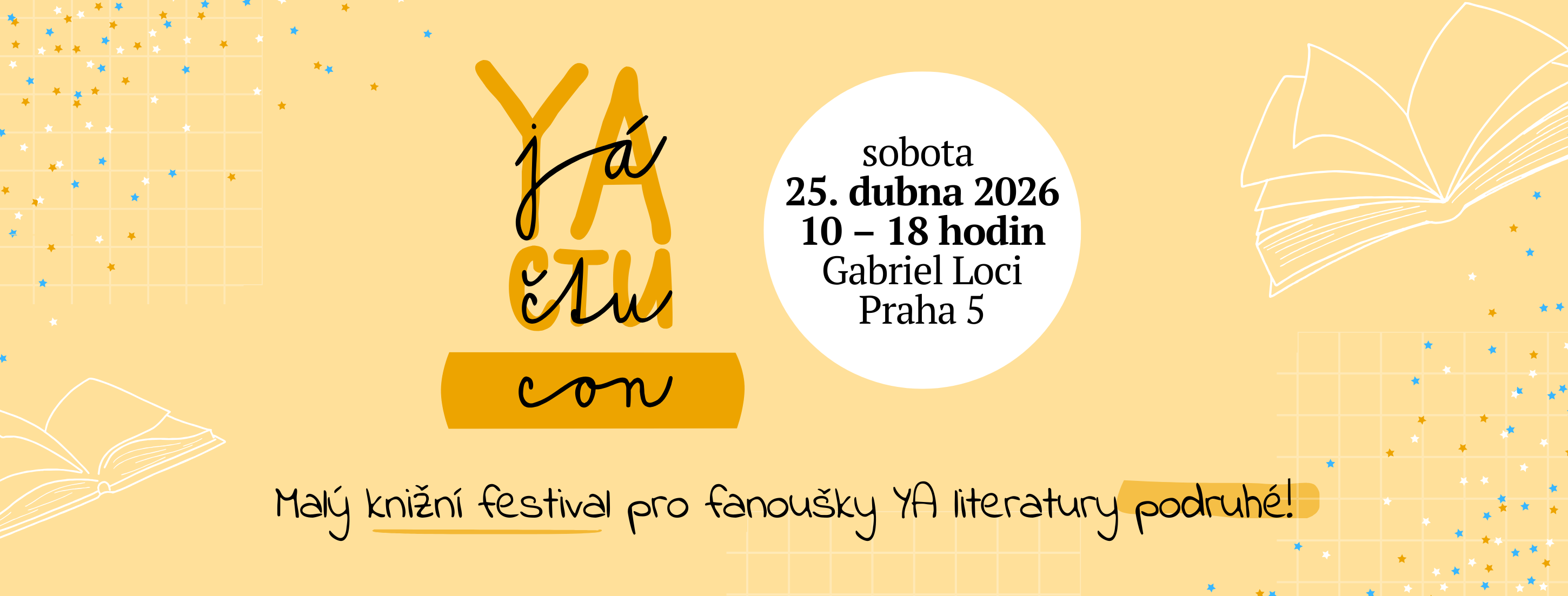 Druhý ročník YA čtu conu se bude konat 25. dubna na Praze 5