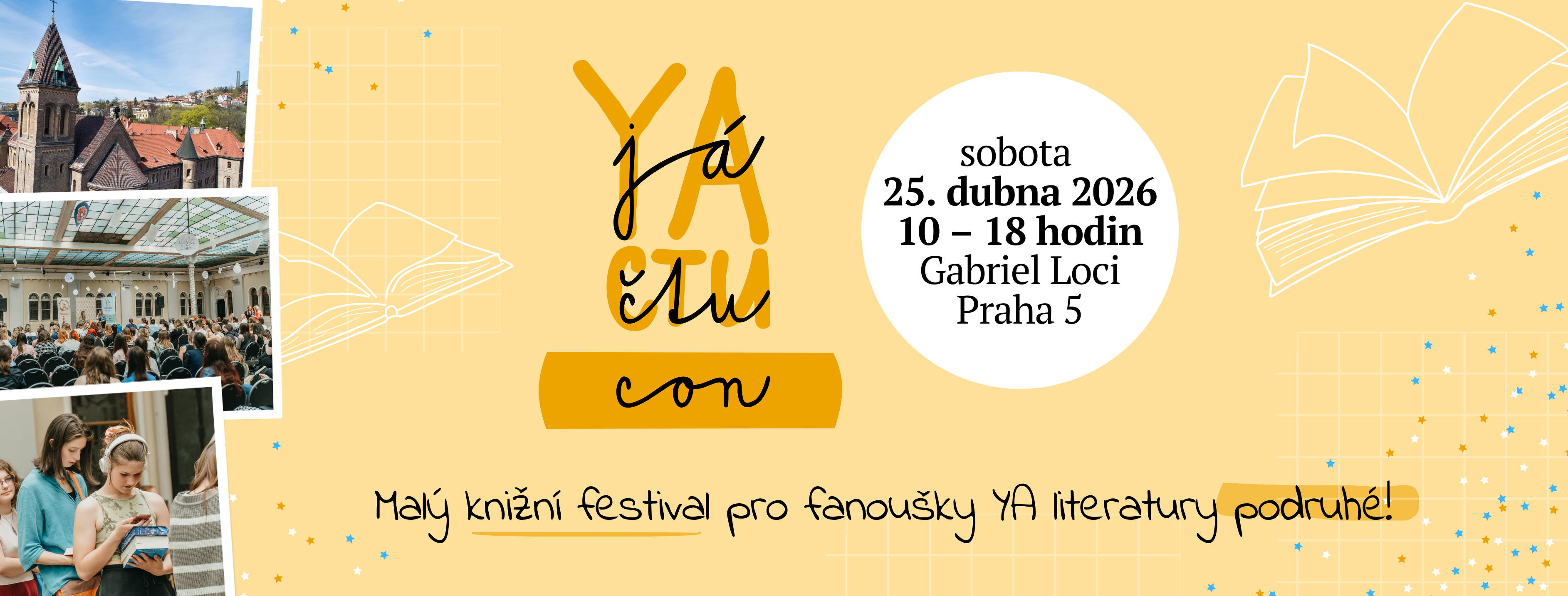 Druhý ročník YA čtu conu se bude konat 25. dubna na Praze 5