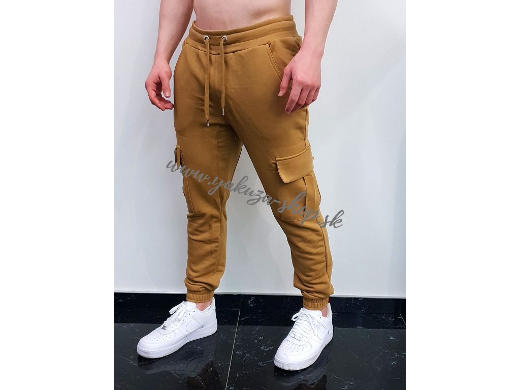 Alpha Industries Terry Jogger tepláky pánske khaki