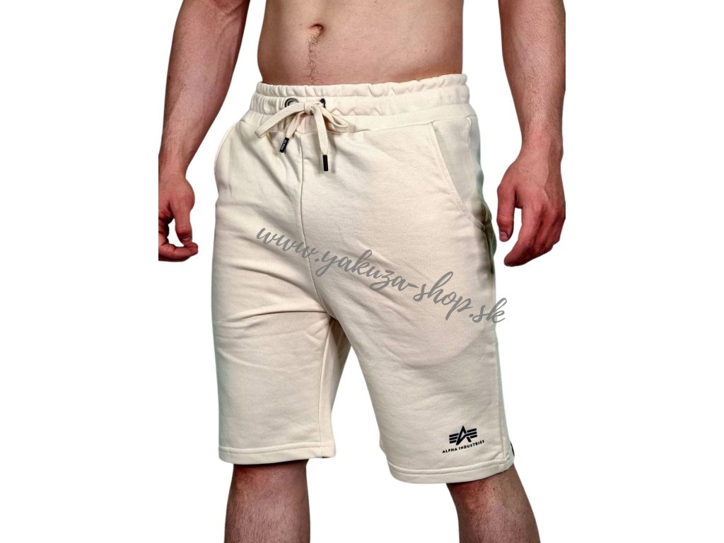 SL Industries pánske white Short stream jet Basic Alpha šortky