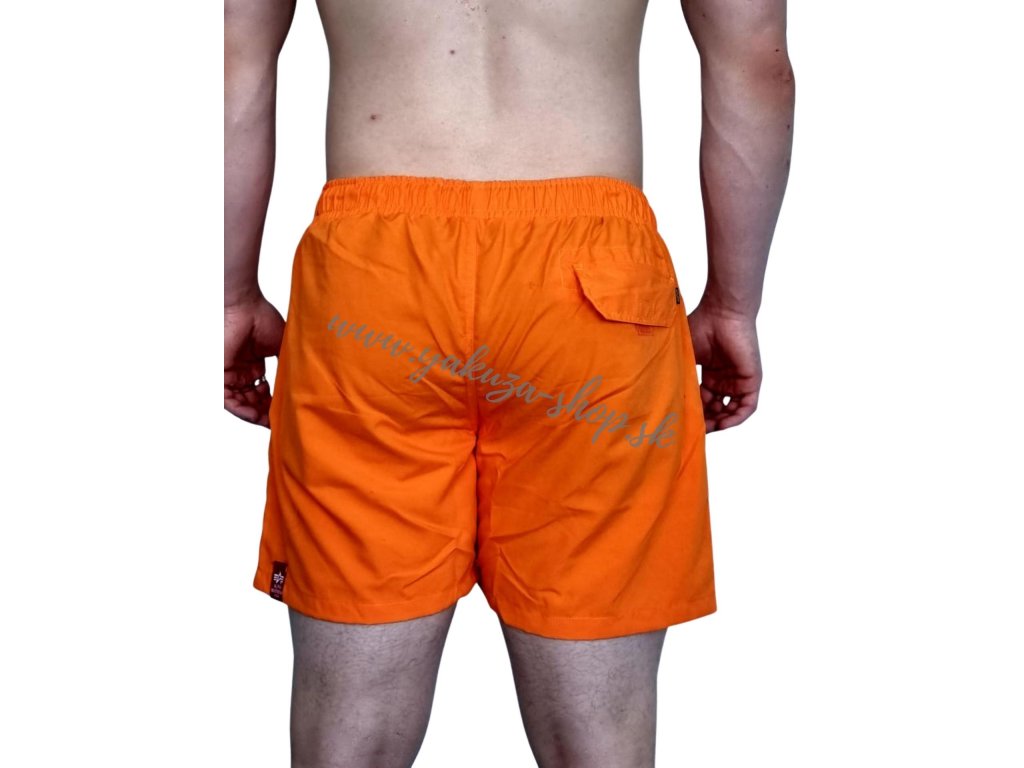 Alpha Industries plavky Hydrochromic AOP Swim Short pánske šortky Alpha  Orange