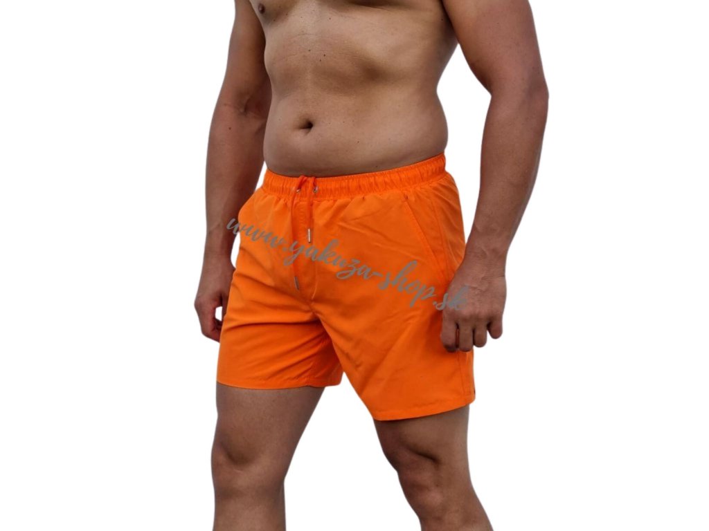 Alpha Industries plavky Hydrochromic AOP Swim Short pánske šortky Alpha  Orange