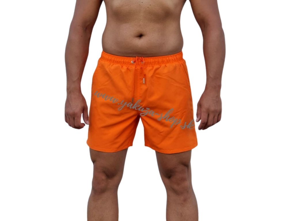 Alpha Industries plavky Hydrochromic AOP Swim Short pánske šortky Alpha  Orange