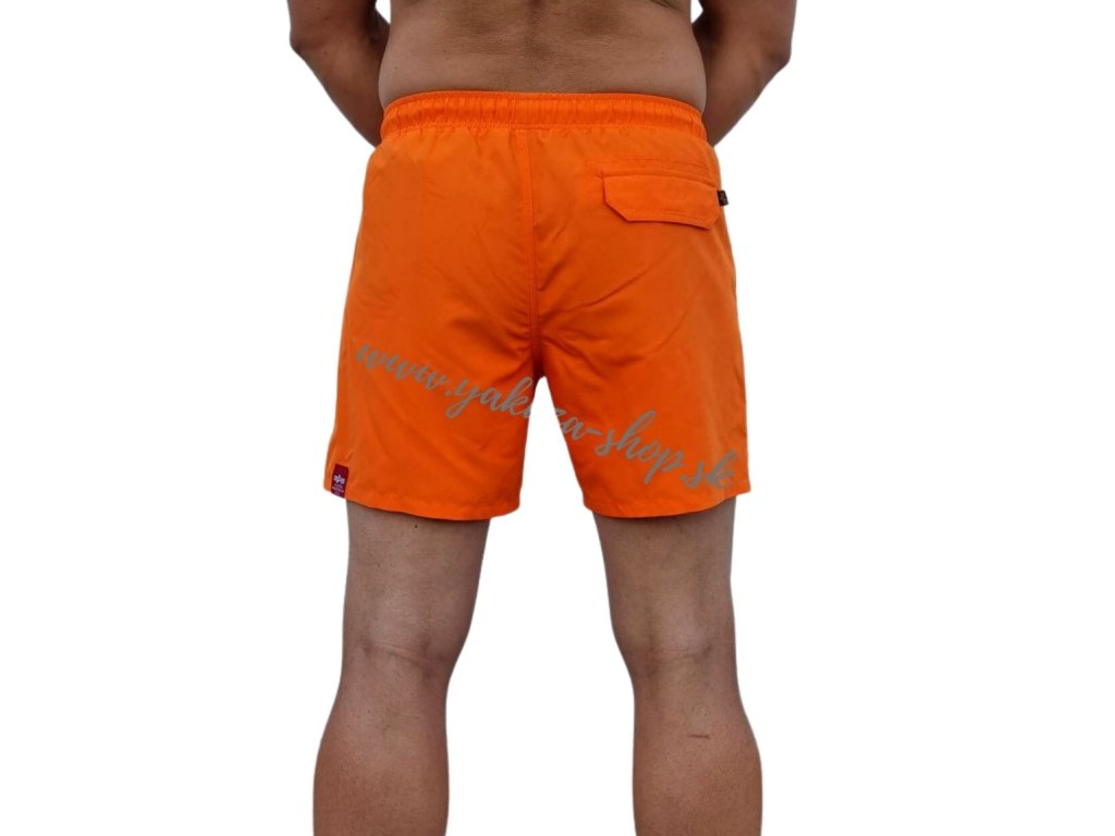 Alpha Industries plavky Hydrochromic AOP Swim Short pánske šortky Alpha  Orange