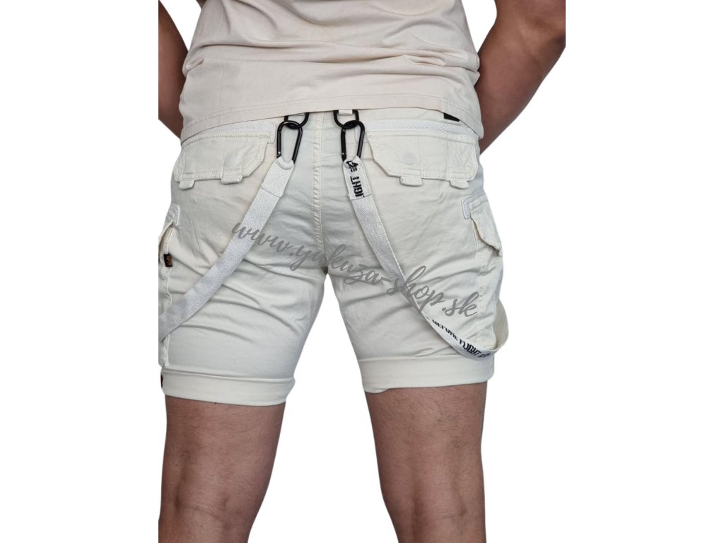 Alpha Industries Utility Short Jet Stream White pánske šortky