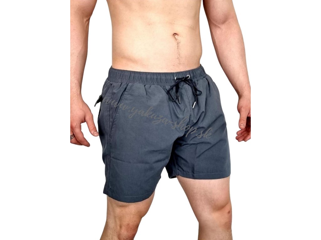 Alpha Industries plavky Hydrochromic AOP Swim Short pánske šortky Alpha Rep  Grey