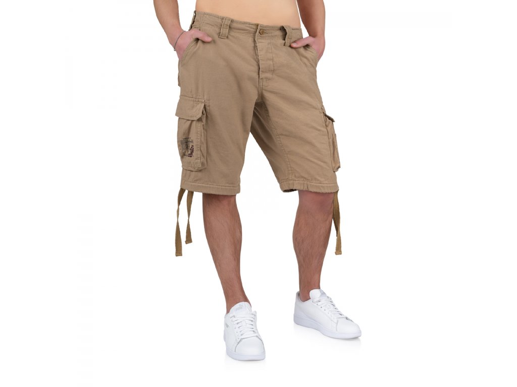 Surplus AIRBORNE VINTAGE pánske kapsáčové šortky beige