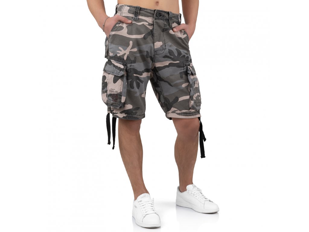 Surplus AIRBORNE VINTAGE pánske kapsáčové šortky night camo