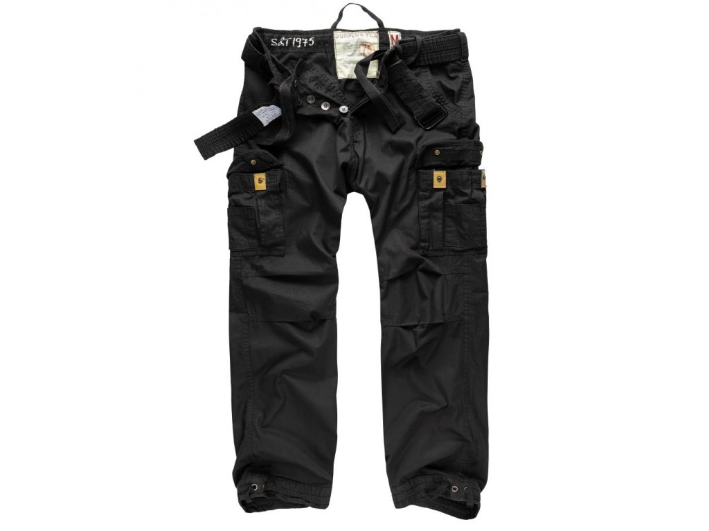Surplus pánske Cargo nohavice PREMIUM VINTAGE TROUSERS Black