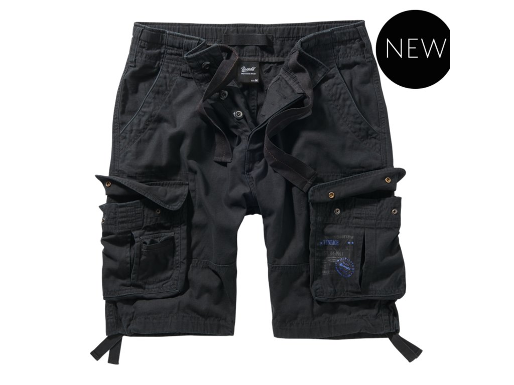 Brandit pánske cargo šortky PURE VINTAGE black