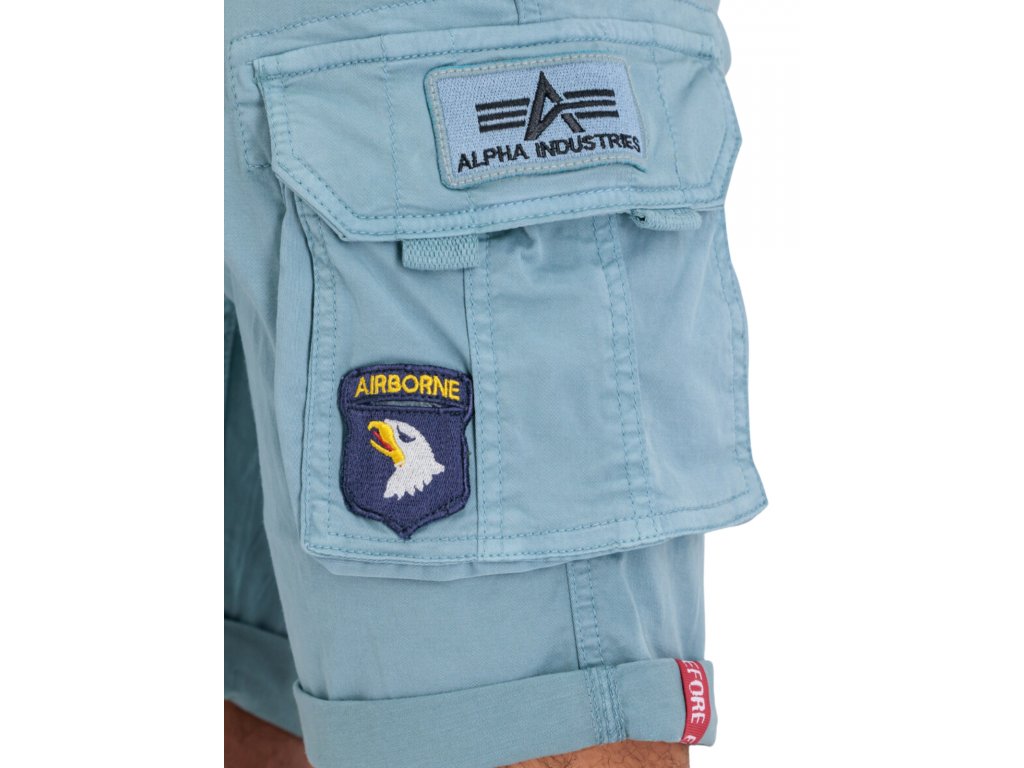 Alpha Industries Crew Short Patch Greyblue pánske šortky