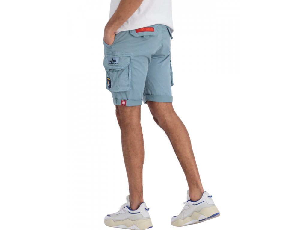 Alpha Industries Crew Short Patch Greyblue pánske šortky