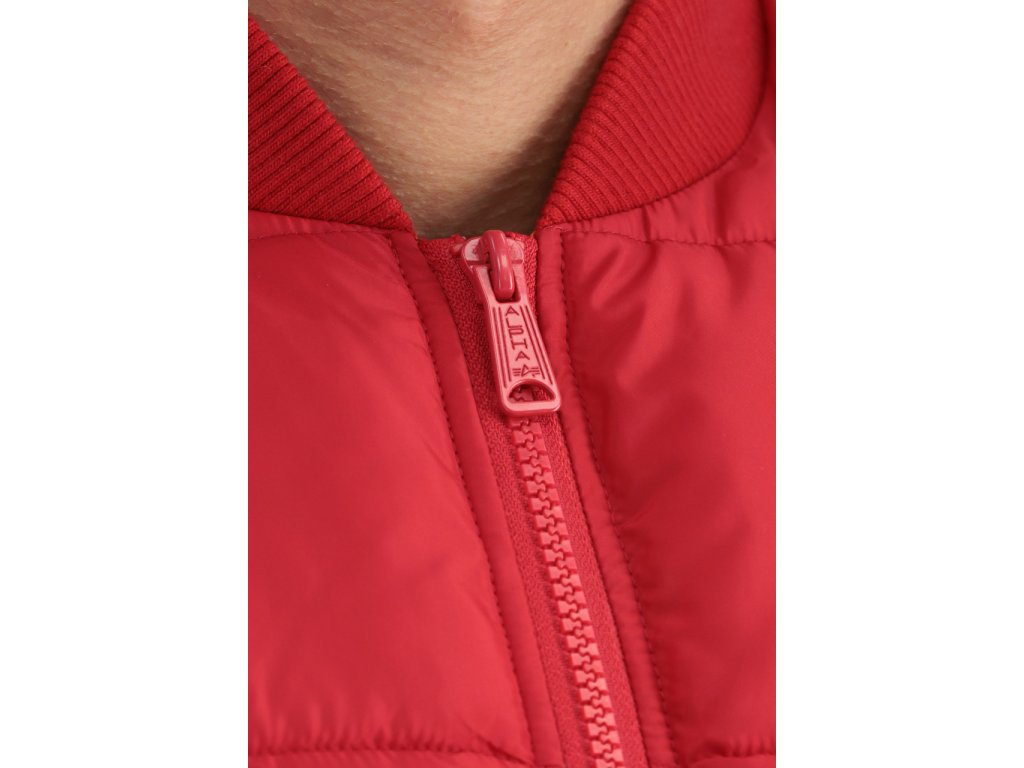 Alpha Industries vesta Hooded Puffer Vest LW mars red