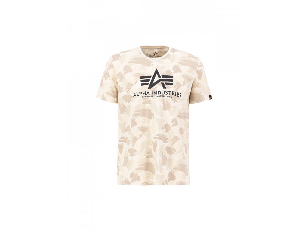 Alpha Industries camo sand Camo T-Shirt pánske Basic tričko