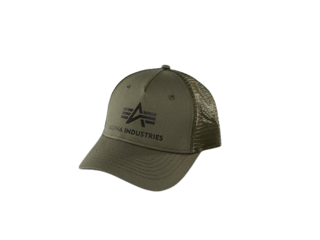 Alpha Industries Basic Trucker Cap šiltovka dark green