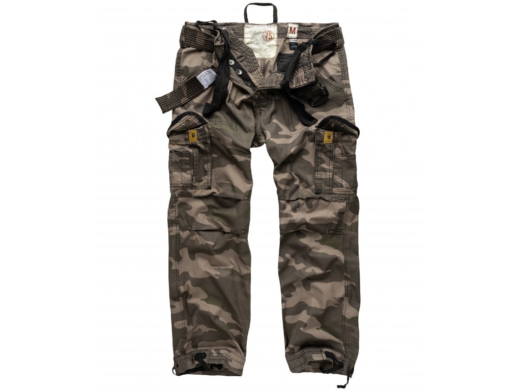 Surplus pánske Cargo nohavice PREMIUM VINTAGE TROUSERS blackcamo