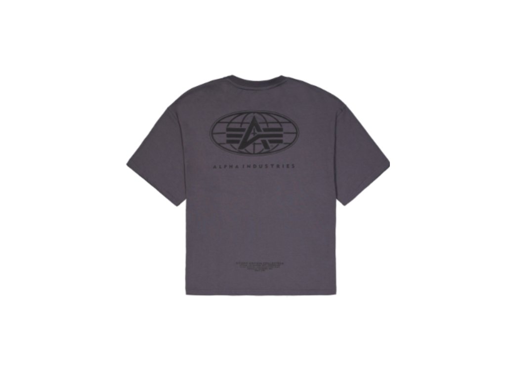 alpha-industries-tricko-panske-world-logo-backprint-vintage-grey