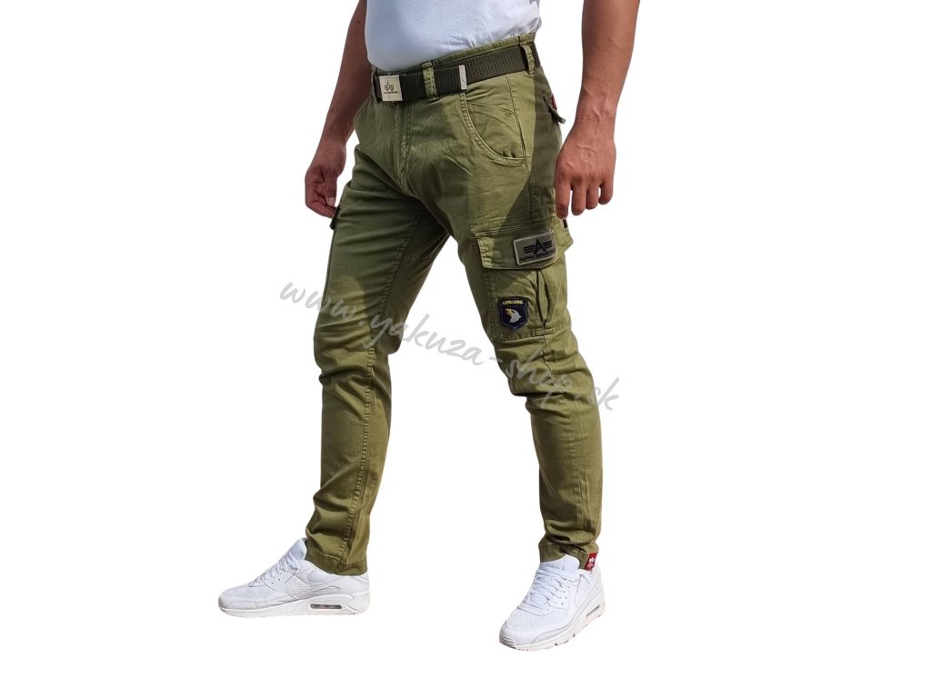 Alpha Industries nohavice Petrol patch Pant olive