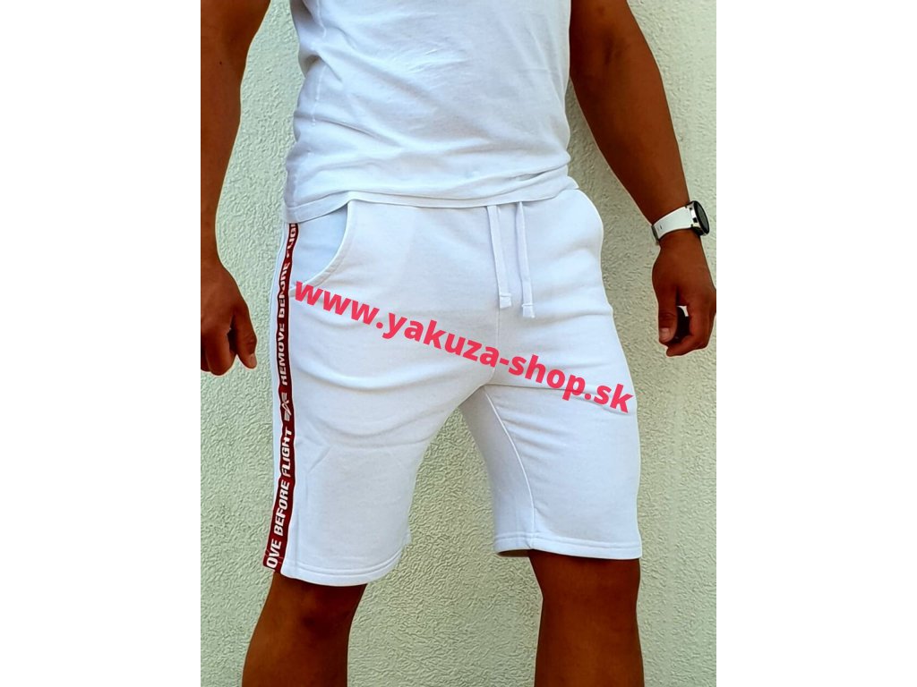 Alpha Industries RBF TAPE JOGGER Short šortky pánske white