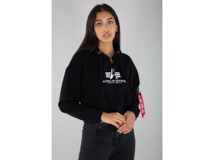 Alpha Industries Basic BOXY Zip Hoody Wmn black d