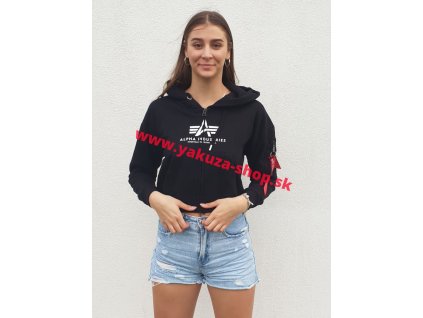 Alpha Industries Basic BOXY Zip Hoody Wmn black