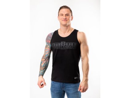 PitBull West Coast tielko BOXING Slim Fit Lycra pánske black