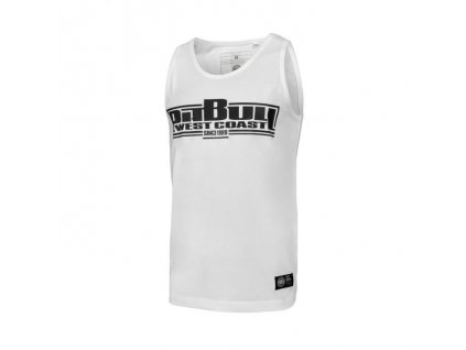 PitBull West Coast tielko BOXING Slim Fit Lycra pánske white