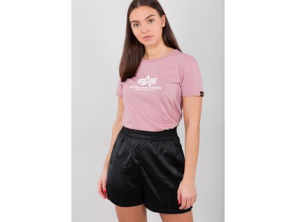 Alpha Industries New Basic T Wmn Silver pink dámske tričko