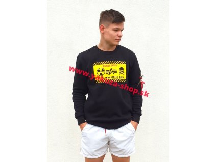 Alpha Industries mikina RADIOACTIVE Sweater black