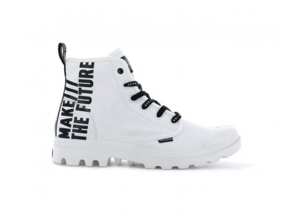 Palladium módne topánky PAMPA HI FUTURE WHITE