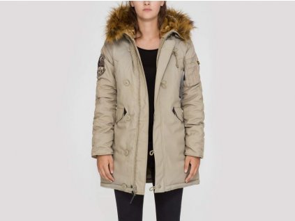 Alpha Industries Explorer Wmn dámska zimná bunda khaki