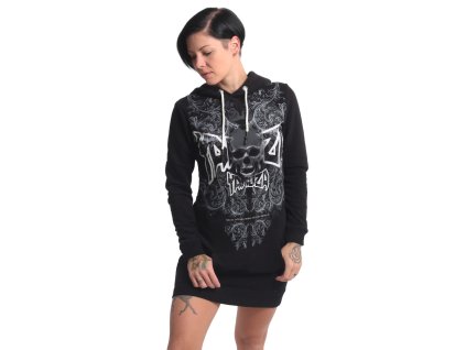 Yakuza dámska dlhá mikina šaty DARK TRIBE GKB 17112 black