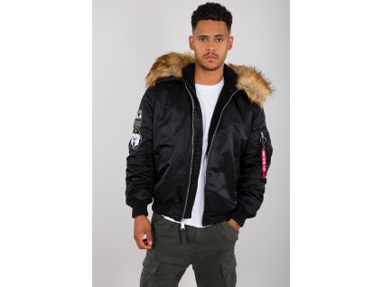 Alpha Industries zimná bunda MA 1 HOODED ARCTIC black