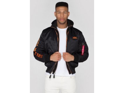 Alpha Industries zimná bunda MA 1 D Tec SE black orange