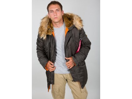 Alpha Industries zimná bunda N3B VF 59 black olive
