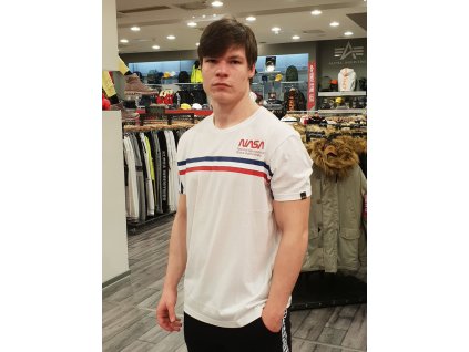 Alpha Industries NASA ISS T tričko pánske white