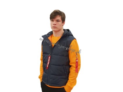 Alpha Industries vesta Hooded Puffer Vest Rep Blue