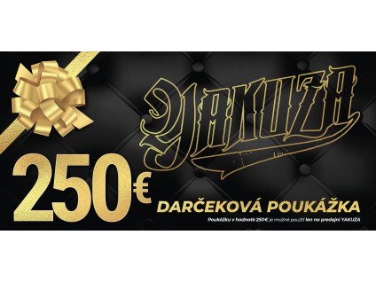 Darčeková poukážka v hodnote 250 € pre nákup v kamenných predajniach a