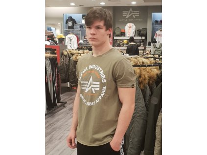 Alpha Industries AUTHENTIC T tričko pánske OLIVE